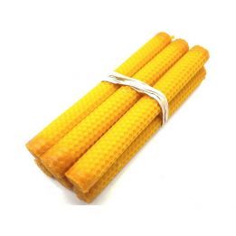 Vela PANAL bujía 20x 2.5 cms cera virgen (6uds)